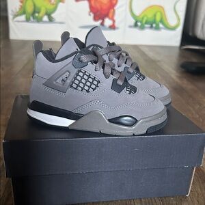 Jordan Kids Grey/Black Sneakers